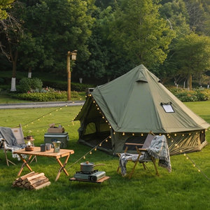 Promotion Été 2026 MQ MGB Tente Cloche 4 Saisons 9,8 pieds en Oxford Vert Imperméable, Yurt de Glamping avec Emplacement pour Poêle, pour Famille de 4 Personnes - Product Image 3