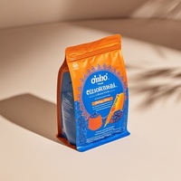 Op maat gedrukte koffiezak met ventiel, aluminiumfolie, mylar, staande pouch, matte afwerking, 250g, 500g, 1kg koffiebonenverpakking