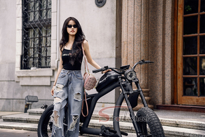 <span class=keywords><strong>Moto</strong></span> électrique tout-terrain Citycoco Chopper 1000W 48V 22.5Ah, 2 roues, 25-45km/h, entrepôt <span class=keywords><strong>USA</strong></span> - Product Image 6
