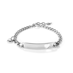 Korea Style Elegant Charm Stainless Steel Adjustable Heart Custom Hot Selling Chain Bracelet Women