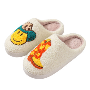 Pantuflas de Felpa Antideslizantes para Mujer, Diseño Navideño de Santa Claus, Reno y Alces, Cálidas y Acogedoras para el Hogar, para Verano e Invierno - Product Image 5