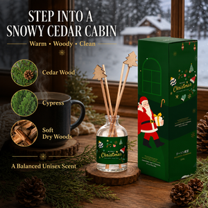 Diffuseur de parfum en bois de cèdre festif pour Noël, avec une senteur boisée chaleureuse pour une ambiance hivernale à la maison - Product Image 5