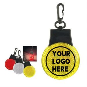 反射型バックパック安全タグ、LED点滅ライトキーホルダー、高視認性アクセサリー、3つのライトモード：常時点灯、遅速/速点灯 - Product Image 3