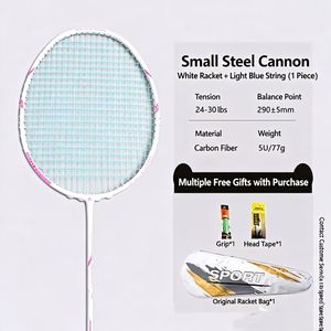 Guangyu Lightning Strike, raquette de <span class=keywords><strong>badminton</strong></span> légère en aluminium et fibre de carbone, haute qualité, durable, 5U, pour adultes, tissu - Product Image 6