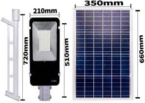 Lámpara Solar de 10W, 20W, 30W, 50W con poste de Control remoto, poste de montaje, iluminación de seguridad para Patio, jardín, reflector de calle - Product Image 6