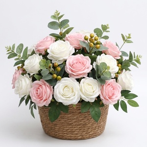 Ramo de Flores Artificiales para Novia, Hortensias de Tacto Real, para Decoración del Hogar, Navidad, Pascua, Decoración de Casas - Product Image 4