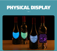 Etiquetas LED Reutilizables Sincen para Botellas, para Uso Comercial en Bares y Discotecas, Luz LED para Botellas