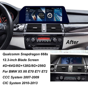 Système de navigation Snapdragon 12.3 s 8G + 256G de 668 pouces jeu de voiture pour BMW X5 X6 E70 E71 E72 2007-2013 Système CCC CIC - Product Image 2