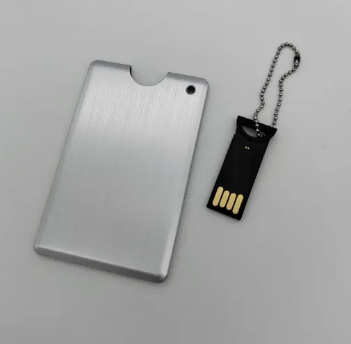 Populaire Metalen Kaart Usb Flash Drive Usb Sleutel Met Kleurendruk Voor Muziekalbums 1G 2G 4G 8G 16G 32G