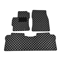 Tapis de sol de voiture à carreaux JDM Racing de bonne qualité pour 14-19 TOYOTA COROLLA ALTIS