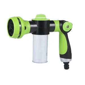 Garden Hose Nozzle High Pressure Sprayer Hose Attachment Car Wash Nozzle with Soap Dispenser Bottle Showering