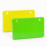 Plaque nominative personnalisée en PVC, plaque lisse vierge, différentes couleurs, impression de logo OEM pour l'étiquetage de marques d'équipements
