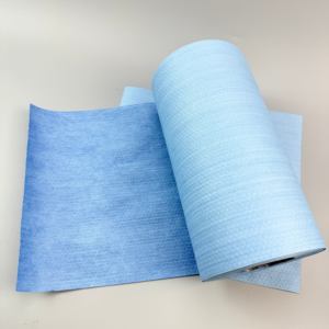 KMCleanse Lingettes industrielles en cellulose PP non tissée, très résistantes, pour voitures, bleues, rouleaux jumbo pour salle blanche, rouleaux de lingettes de nettoyage industriel - Product Image 5