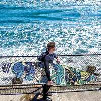 Haute qualité 2025 Fayean mer escargot Offre Spéciale Surf Skateboard debout tout rond gonflable Paddle Board Surf Skate SUP