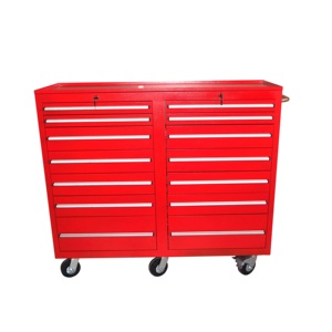 professional workshop garage storage 14 Drawers Mobile Metal Tools box, trolley cabinet