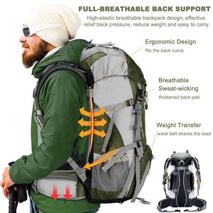 <span class=keywords><strong>Sac</strong></span> à dos <span class=keywords><strong>de</strong></span> <span class=keywords><strong>randonnée</strong></span> imperméable, <span class=keywords><strong>sac</strong></span> essentiel <span class=keywords><strong>de</strong></span> camping étanche avec housse <span class=keywords><strong>de</strong></span> pluie, <span class=keywords><strong>sac</strong></span> à dos léger - Product Image 3