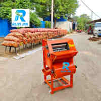 Récolteuse d'arachides agricole pour usage domestique, haute efficacité, pour arachides humides et sèches, machine à décortiquer