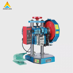 Prensa de Mesa para Chapa Metálica, Prensa Eléctrica Pequeña de 1T, Prensa Automática de Doble Columna, Máquina Perforadora de Hierro con Pedal - Product Image 1