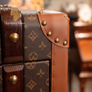 Retro da hộp lưu trữ 5 ngăn kéo tủ quần áo phòng khách hiển thị đồ trang trí Viễn thị tủ với 5 ngăn kéo vali tủ - Product Image 3