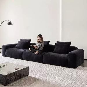 Semplice moderno tessuto ciniglia Pixel Set nero Retro Tofu modulo bracciolo singolo <span class=keywords><strong>angolo</strong></span> combinazione soggiorno <span class=keywords><strong>sala</strong></span> Hotel - Product Image 2