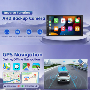 เครื่องเล่นมัลติมีเดียในรถยนต์ขนาด 7 นิ้ว แบบ 2Din สำหรับรถฮีโน่ รุ่น 338 ปี 2018 พร้อมระบบ <span class=keywords><strong>GPS</strong></span>, Wireless Carplay, Android Auto และเครื่องเล่น DVD - Product Image 3