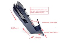 Xionghe Support de fixation latéral en acier inoxydable pour piscine, pince de fixation de verre sur pied, accessoire de rampe de balustrade, escalier de luxe léger