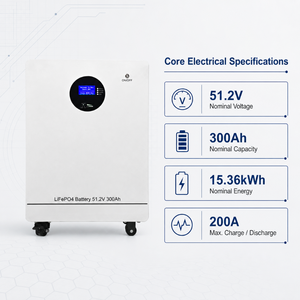 <b>48V</b> Home Energy Storage <b>Battery</b> 51.2V 100AH 200AH 300AH 5kWh 10kWh 15kWh Lithium Solar <b>Battery</b> LiFePO4 <b>Battery</b> - Product Image 3