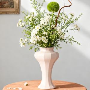 Jarrón de Cerámica Francés de Primera Calidad para <span class=keywords><strong>Flores</strong></span> Secas/Hidropónicas, Elegante Centro de Mesa Decorativo para la Entrada de la Sala de Estar - Product Image 5
