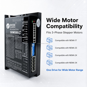 ไดรเวอร์ JLE CNC TECH Leadshine 3DM580S <span class=keywords><strong>3DM580</strong></span>/S 3DM583 สำหรับเครื่องเราเตอร์ CNC ขนาดเล็ก ระบบควบคุมอัตโนมัติทางอุตสาหกรรม - Product Image 3