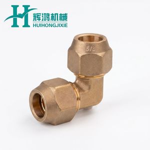 Codo <span class=keywords><strong>de</strong></span> latón <span class=keywords><strong>de</strong></span> doble abocardado <span class=keywords><strong>de</strong></span> 90 grados con tuercas <span class=keywords><strong>de</strong></span> 1/4, 3/8, 1/2, 5/8, 3/4 pulgadas para <span class=keywords><strong>conexión</strong></span> <span class=keywords><strong>de</strong></span> tuberías <span class=keywords><strong>de</strong></span> cobre en refrigeración y aire acondicionado - Product Image 1