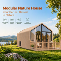 Promotion Maisonnette Préfabriquée Moderne Modulaire Portable avec Chambre, Cuisine et Salle de Bain pour le Camping