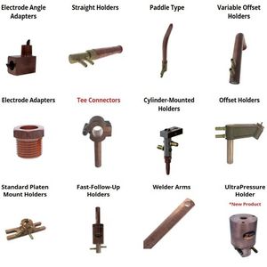 Accesorio para Soldadura por Puntos, Adaptadores de Electrodos Ajustables, Soporte Recto para Electrodos de Soldadura, Portaelectrodos para Soldador por Puntos - Product Image 6