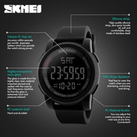 Relojes SKMEI 1257 Mode hochwertiger Alarm Digitaluhr Hersteller elektronische wasserdichte Herren Silikon-Sportuhren