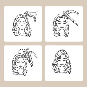 Mini fer à lisser sans fil rechargeable par USB Céramique portable avec affichage LED Plaque PTC pour usage domestique voiture extérieur Fer plat - Product Image 4