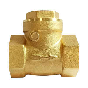 Đồng thau rắn 1/2 inch thủ công kiểm tra xoay ngang 1/2 \ "chủ đề nữ không quay trở lại một chiều ngăn nước chảy ngược - Product Image 1