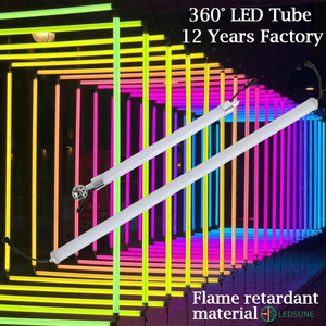360 độ <span class=keywords><strong>LED</strong></span> ống ánh sáng cho Câu lạc bộ thanh trang trí 1Meter DC24V 5050RGB 360 pixel ống trong nhà ngoài trời dự án Đảng Lights - Product Image 2