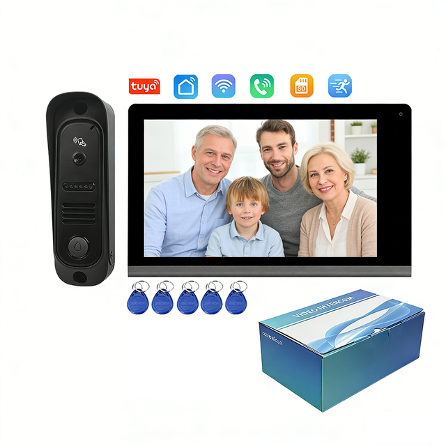 7 Inch IP Apartment Video Intercom Smart WiFi Doorbell Home Intercom System RFID Unlock Waterproof Outdoor Station for Villa
