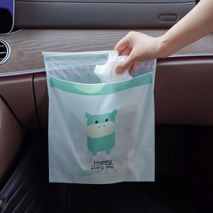 Car Trash Bags Adhesive Type Disposable Leak Proof Vomit Cleaning Bags Rectangular Thickening For Car Use - Product Image 2