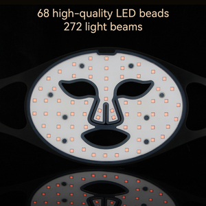 หน้ากากซิลิโคนบำบัดด้วยแสงสีแดง เกรดอาหาร 510K ไฟ LED อินฟราเรดแบบมือถือ สำหรับบำบัดผิวหน้าด้วยโฟตอน ใช้ในบ้าน - Product Image 3