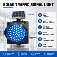 Feu de signalisation clignotant à énergie solaire haute visibilité 1000m, boîtier PC étanche IP65, pour avertissement de sécurité aux intersections
