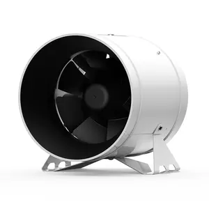 silence mixed flow inline duct fan with speed controller 6" inch 150mm 40W energy saving fan