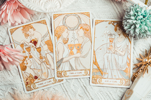 ไพ่ทาโรต์มอราเวีย ศิลปะมูชา สไตล์ไบแซนไทน์ ขอบเคลือบทองโฮโลแกรม - Product Image 5