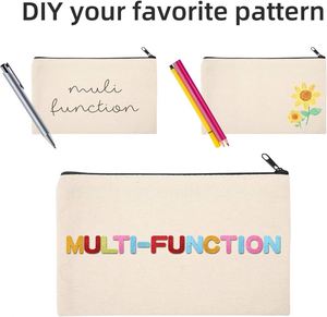 Nouvelle Trousse de Maquillage en Coton Biologique Personnalisable avec Fermeture Éclair, Motif Lettres et Logo Personnalisé – Vente en Gros - Product Image 2