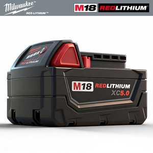 Outils de perçage sans fil RED Battery 18V 5.0Ah Batterie au lithium <span class=keywords><strong>M18</strong></span> Remplacement <span class=keywords><strong>Milwaukee</strong></span> 48-11-1850 48-11-1840 Batteries pour outils électriques - Product Image 1