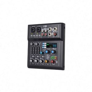 Consola de Audio Mini OEM de 4 Canales, Interfaz de Tarjeta de Sonido con Bluetooth para Grabación en Vivo, KTV, DJ en Casa - Product Image 6