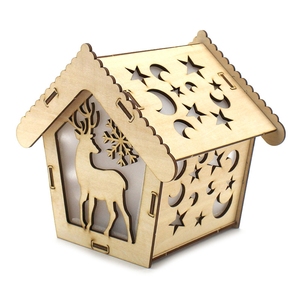 Kit de Faro Electrónico de Madera para Armar OKYN-G5634 con Luz para Decoración del Hogar, Regalo - Product Image 1