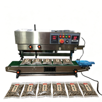 Machine d'impression de date et de numéro de lot avec scelleuse à bande continue et comptage automatique pour l'emballage de sacs en plastique alimentaire