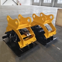 Compacteur de plaques hydraulique TDC06 de Trust TDC, 400 kg à 10 tonnes, options haute efficacité pour les besoins de vibration des mini-excavatrices/lourdes excavatrices