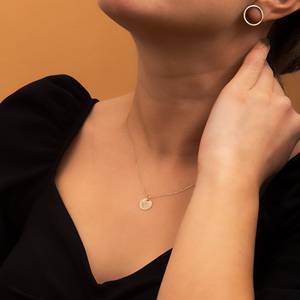 Chaîne de bijoux en acier inoxydable Sunbeam, tendance, avec inscription personnalisée de nom, minimaliste, soleil, <span class=keywords><strong>tarot</strong></span>, cadeau pour elle - Product Image 4