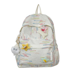 Style coréen mignon doux femme Junior lycée étudiant ordinateur <span class=keywords><strong>voyage</strong></span> sac à dos lycéen coloré cartable - Product Image 1